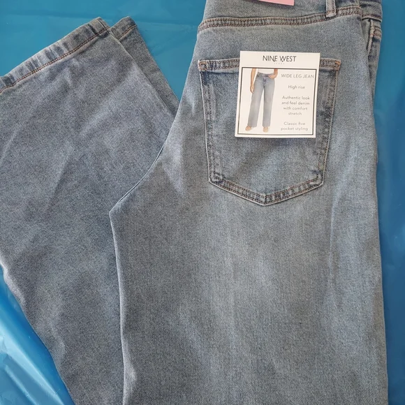 Jean Femme Bleu Denim Nine West Suzanne Taille 14 - Occasion Très Bon état